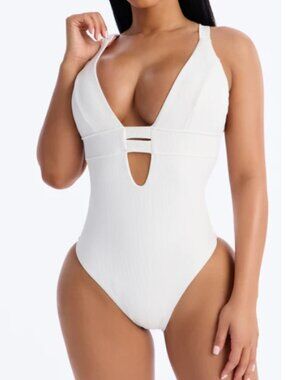 Summer Magic 1 Piece Swimsuit - White